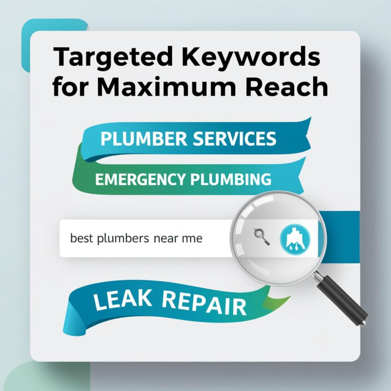 Text highlighting targeted keywords for plumbing services, including "best plumbers near me."